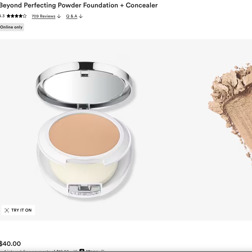 Clinique Silver Compact Powder Foundation